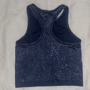 lululemon athletica Blue Speckled Racerback Tank Top